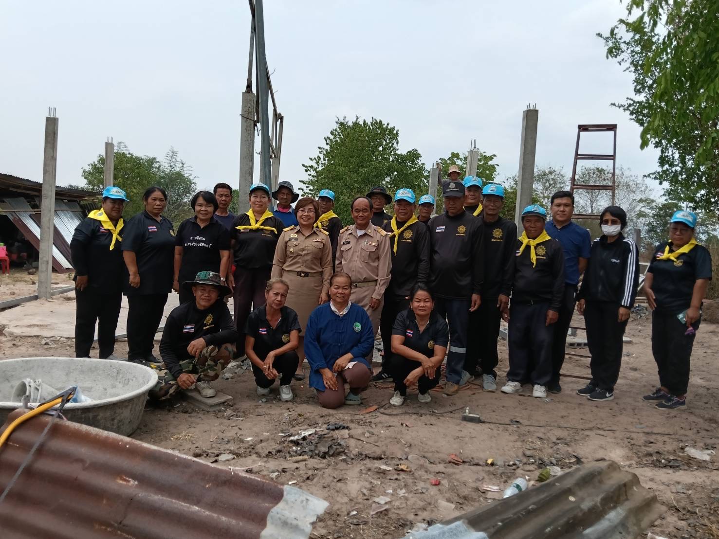 🌺พช.สีชมพู : ร่วมลงพื้นที่ตรวจเยี่ยมการสร้างบ้านกาชาด"โครงการบ้านกาชาดเฉลิมพระเกียรติฯ "