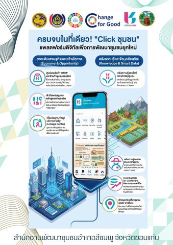 🌺พช.สีชมพู : เชิญชวนโหลด แอพพลิเคชั่น #Clickชุมชน แอพลิเคชั่น "Click ชุมชน"โฉมใหม่ ใช้งานสะดวก พร้อมฟีเจอร์ใหม่! รวม 13 ฟีเจอร์